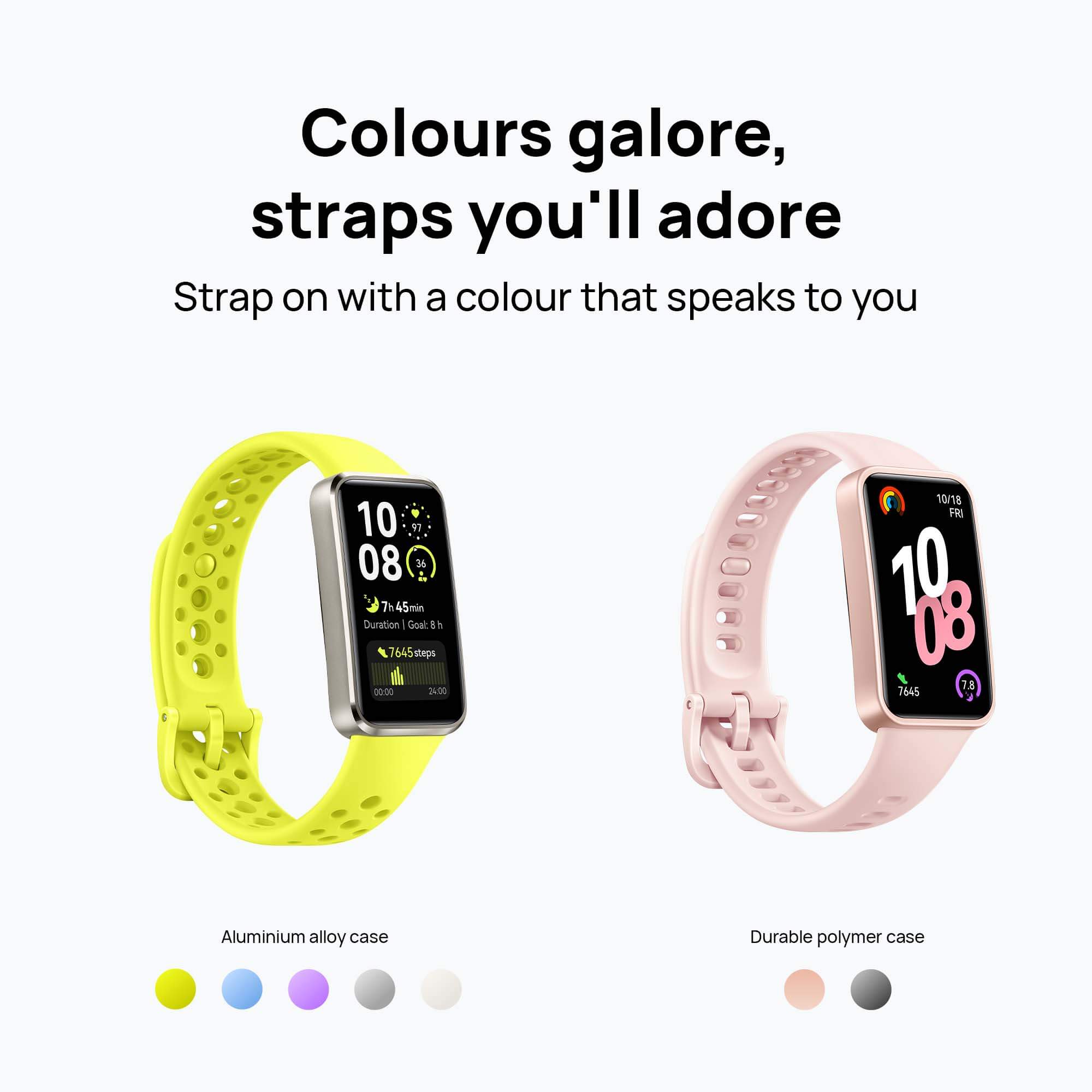 HUAWEI Band 10 Smartwatch with AI-Powered Fitness Monitoring, Pro-Level Sleep Analysis, Emotional Wellbeing Assistant,Streamlined Metallic Design,Fast Charging,iOS Android