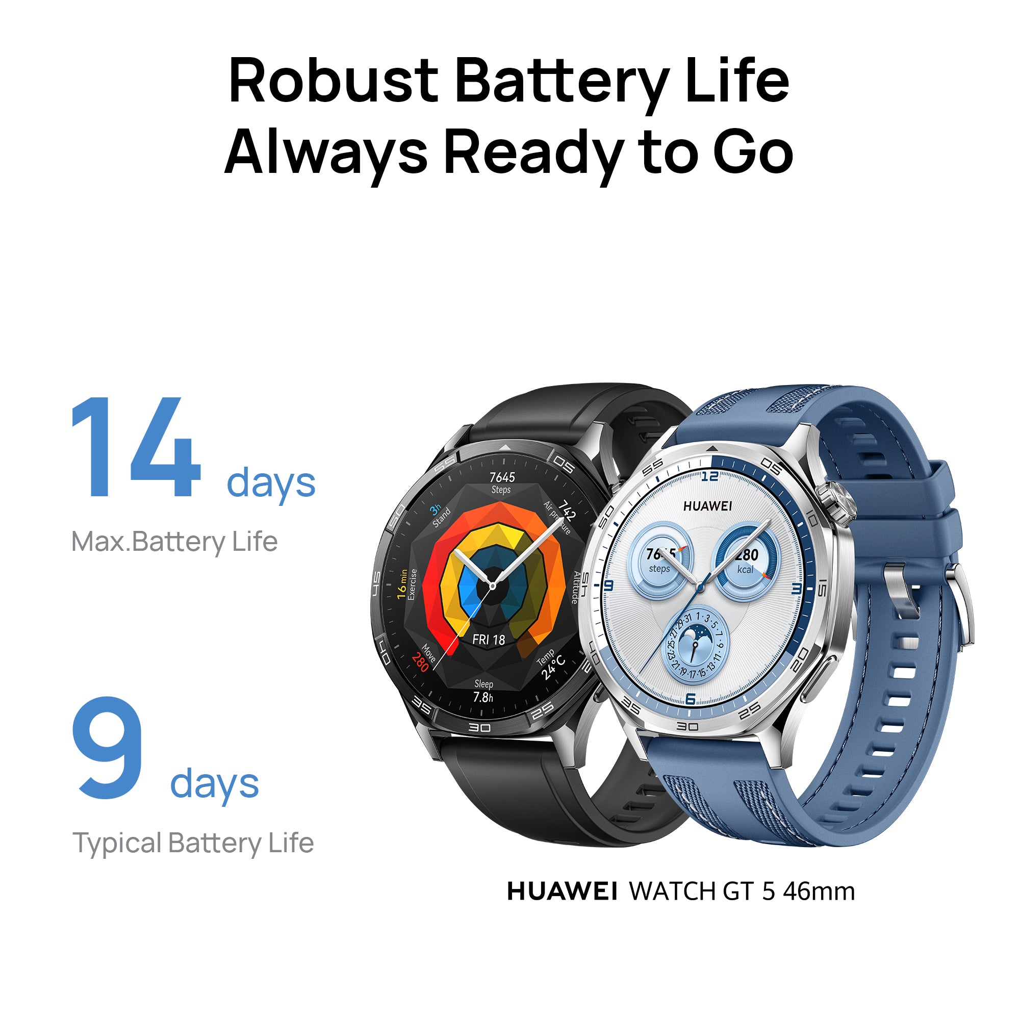 Huawei Watch GT 5 41mm Smartwatch, Up to 7 Days Battery Life, iOS & Android Compatible,Built in Maps, Pro-Level Sports Call&Message Reply
