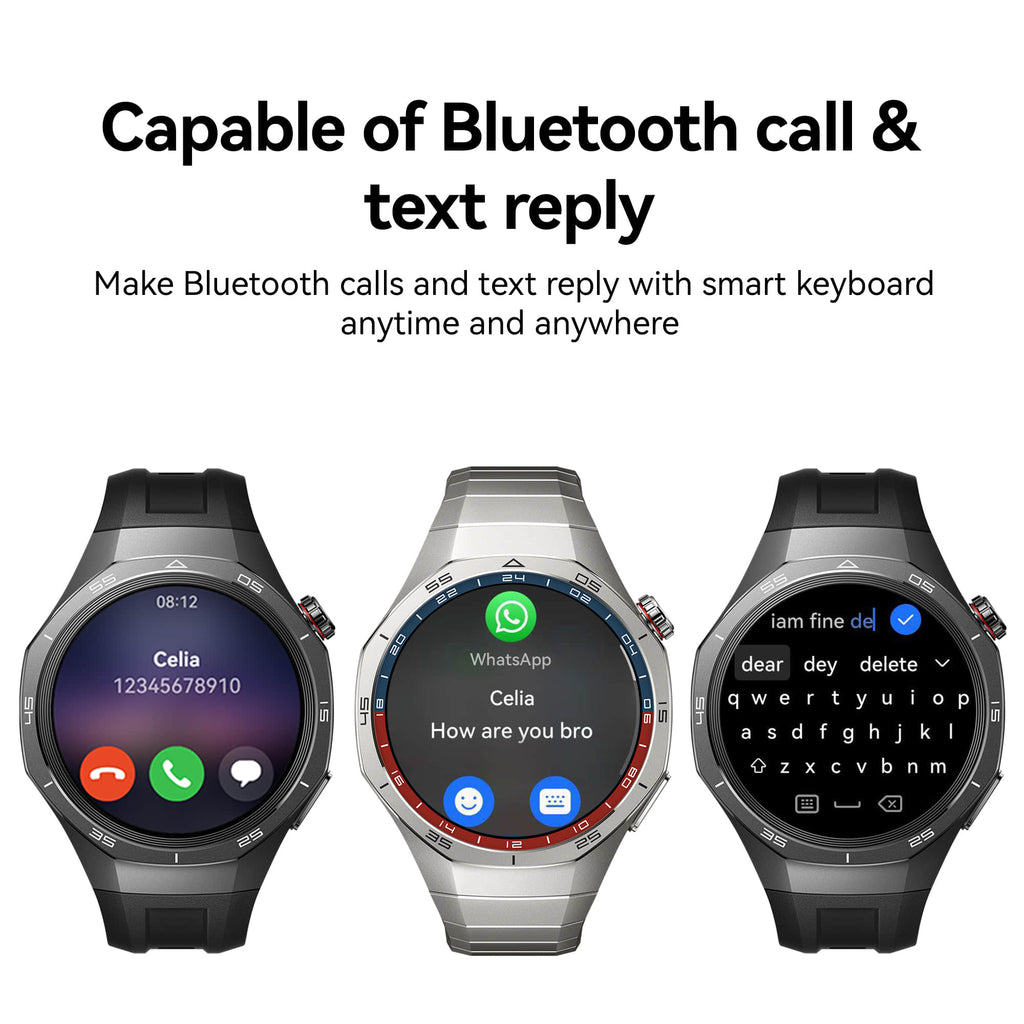 Huawei Watch GT5 Pro 46 mm Smartwatch, Sharp-Edged Design, upto14 Days Battery Life, Pro-Level Sports Watch, iOS & Android Compatible, Black
