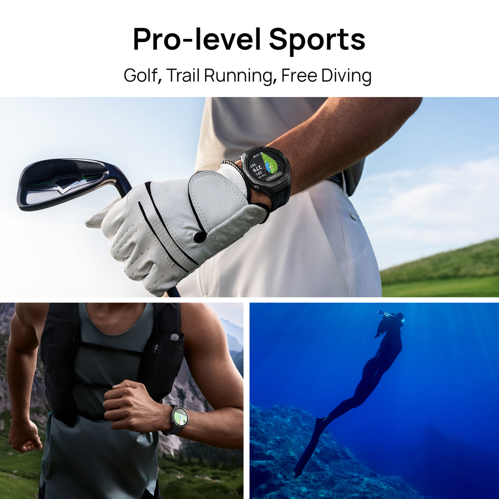 Huawei Watch GT5 Pro 46 mm Smartwatch, Sharp-Edged Design, upto14 Days Battery Life, Pro-Level Sports Watch, iOS & Android Compatible, Titanium