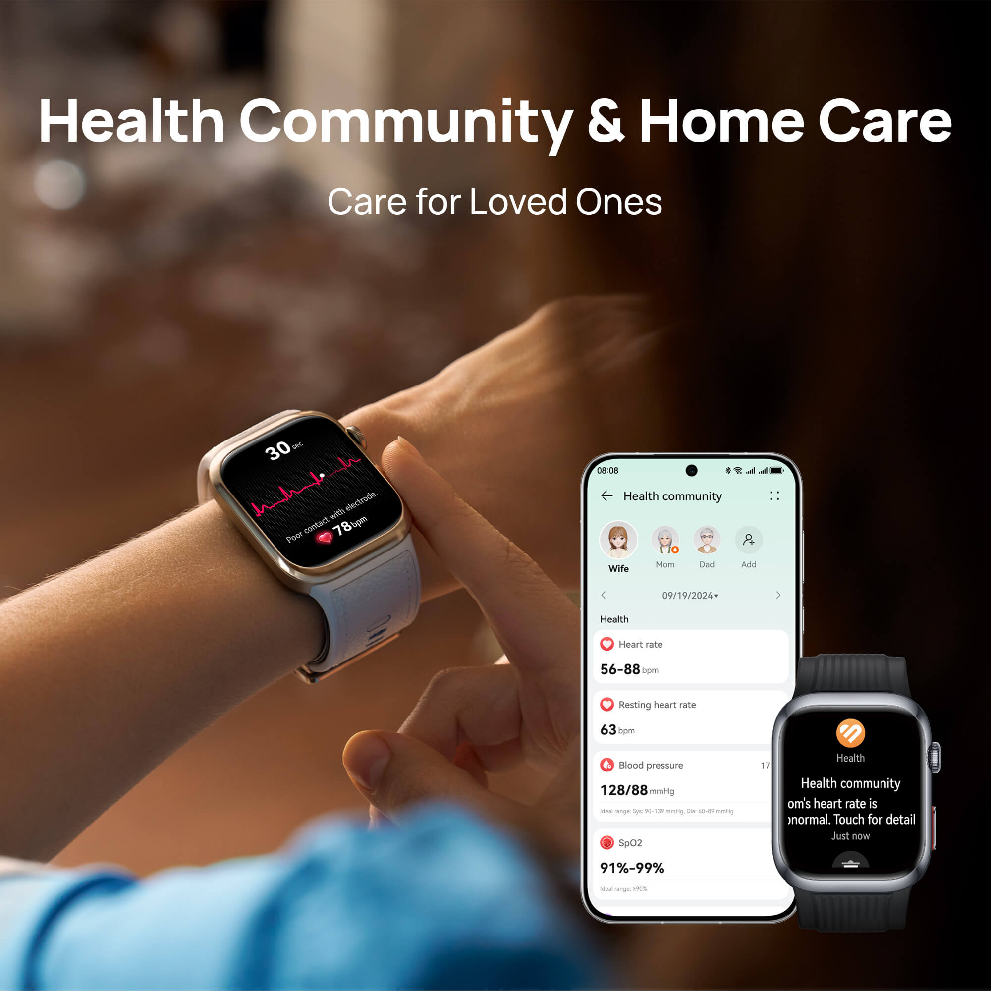 Huawei Watch D2, Smartwatch 1.82" AMOLED, Ambulatory Blood Pressure Monitoring,Sleep Breathing Awareness, SpO2, Light and Slim Design, Health Community, Smart Lifestyle, Bluetooth Calling