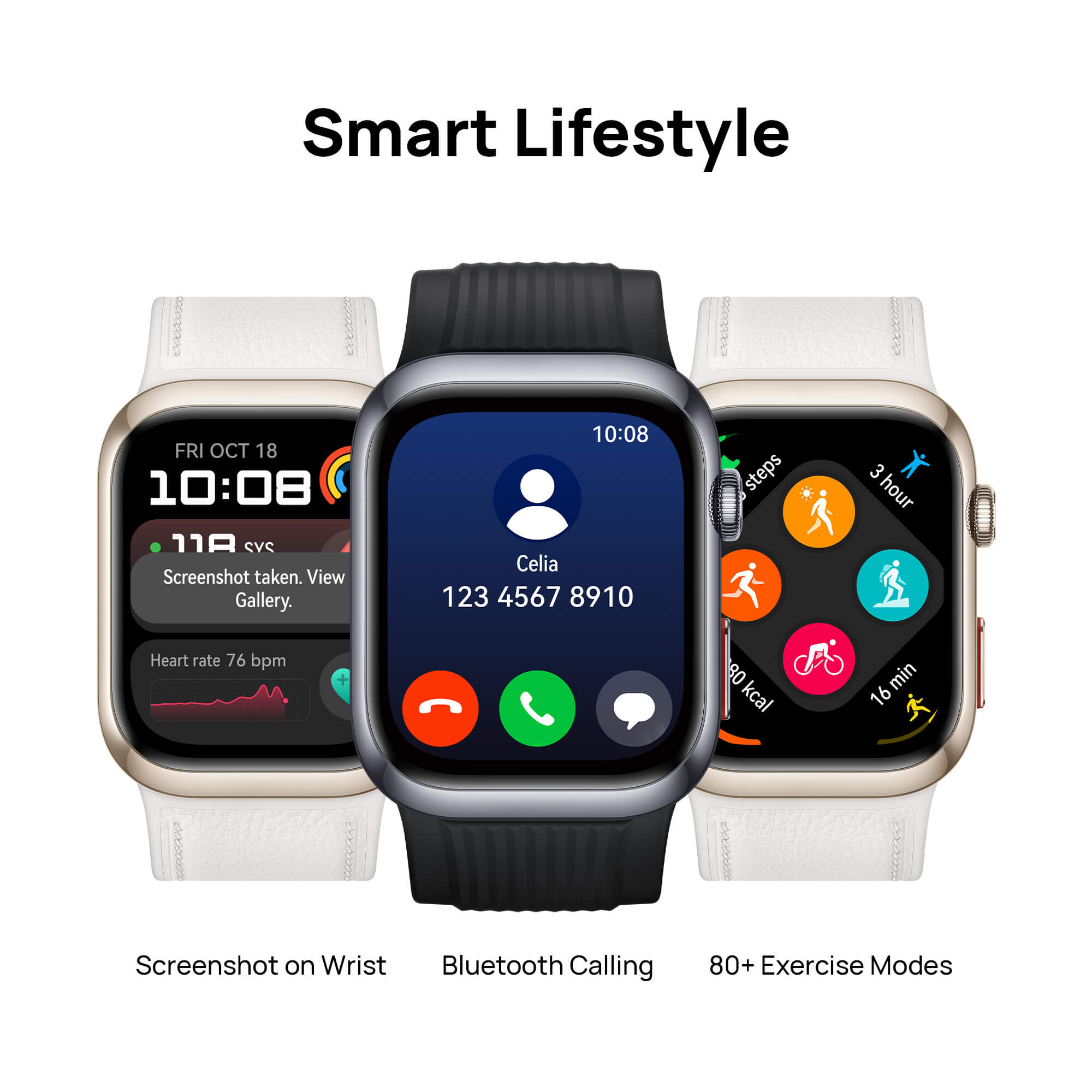 Huawei Watch D2, Smartwatch 1.82" AMOLED, Ambulatory Blood Pressure Monitoring,Sleep Breathing Awareness, SpO2, Light and Slim Design, Health Community, Smart Lifestyle, Bluetooth Calling