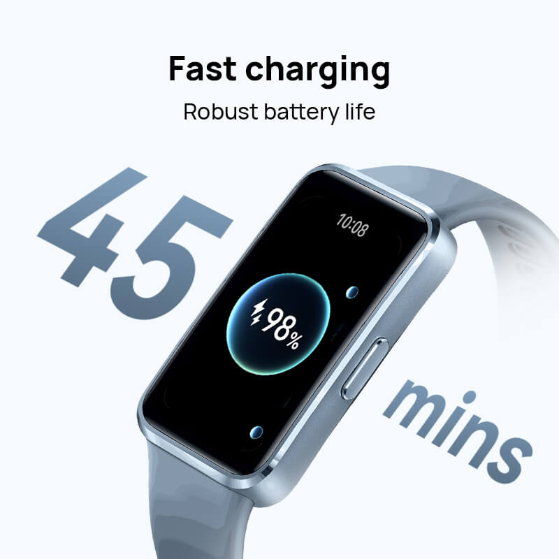 HUAWEI Band 10 Smartwatch with AI-Powered Fitness Monitoring, Pro-Level Sleep Analysis, Emotional Wellbeing Assistant,Streamlined Metallic Design,Fast Charging,iOS Android