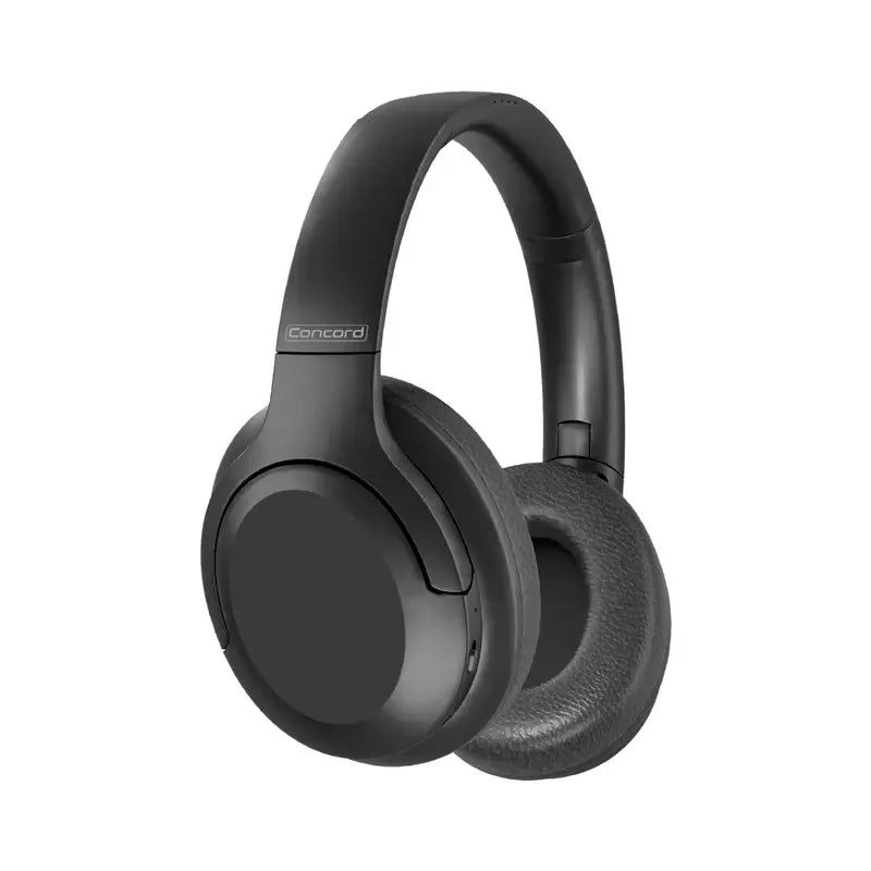Concord Promate Wireless Headphones, Hi-Fi Active Noise Cancelling Over-Ear Wired/Wireless Bluetooth v5.3 Headset with Microphone, 27H Playtime, Foldable Design and 3.5mm Jack for iPhone 14, 15, 16, S25