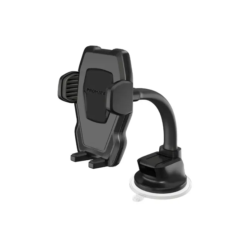 DashMount Promate Car Phone Holder, Premium Anti-Distraction Dashboard Car Phone Mount with 360-Degree Rotation, Anti-Slip Suction, Adjustable Gooseneck Arm for iPhone 14, Galaxy S25