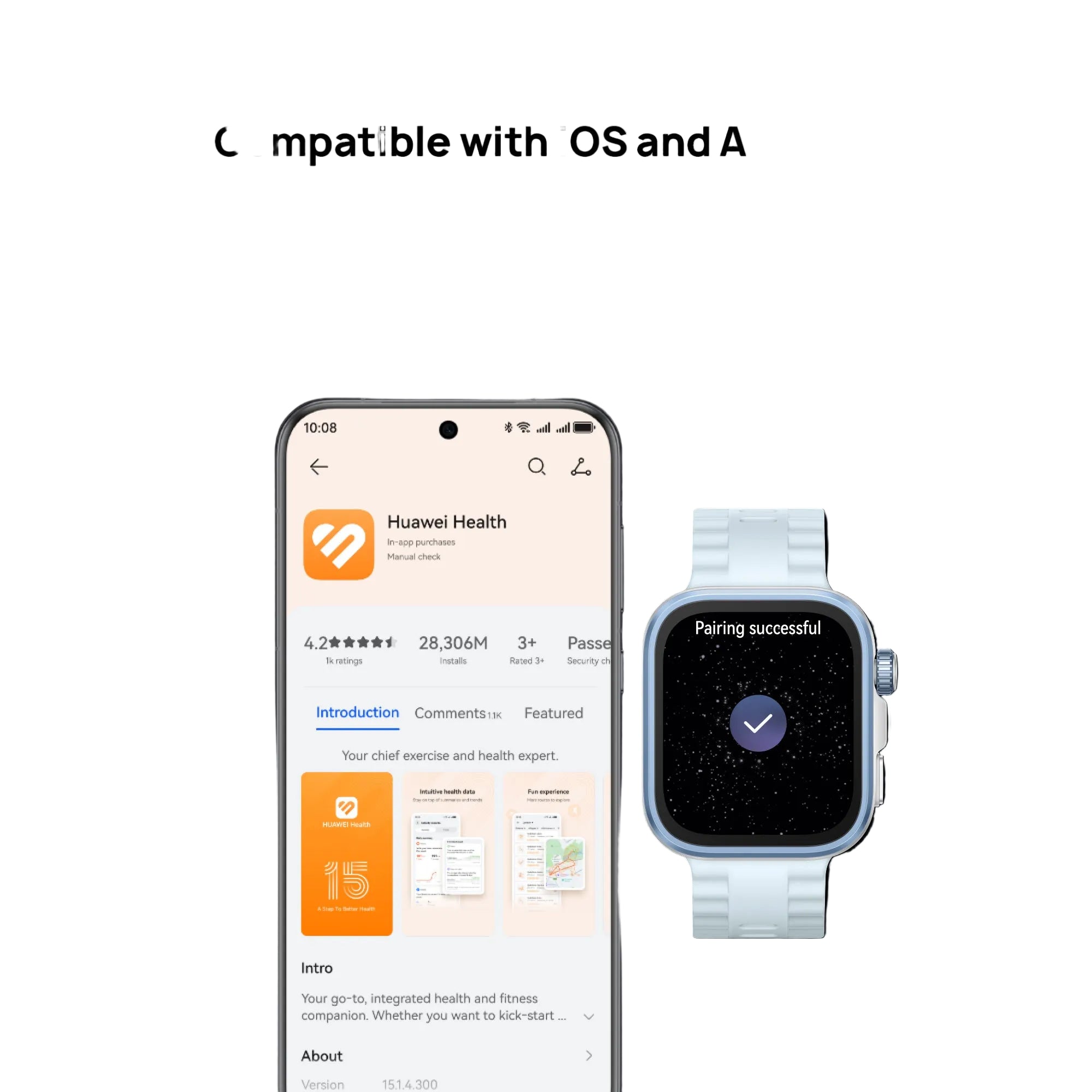 HUAWEI WATCH FIT 4 PRO with Aluminium Alloy, Barometer Sensor, Pro-Level Health Suite, Smart Assistant Features & Voice Notepad