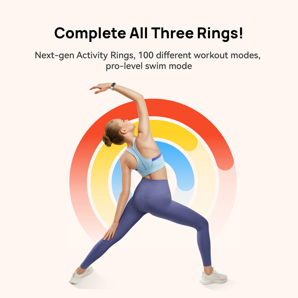 Huawei Band 9, Comfortable All-Day Wearing, Sleep Tracking, Fast Charging, Durable Battery, Intelligent Brightness Adjustments, 100 Different Workout Modes, Compatible with iOS&Android