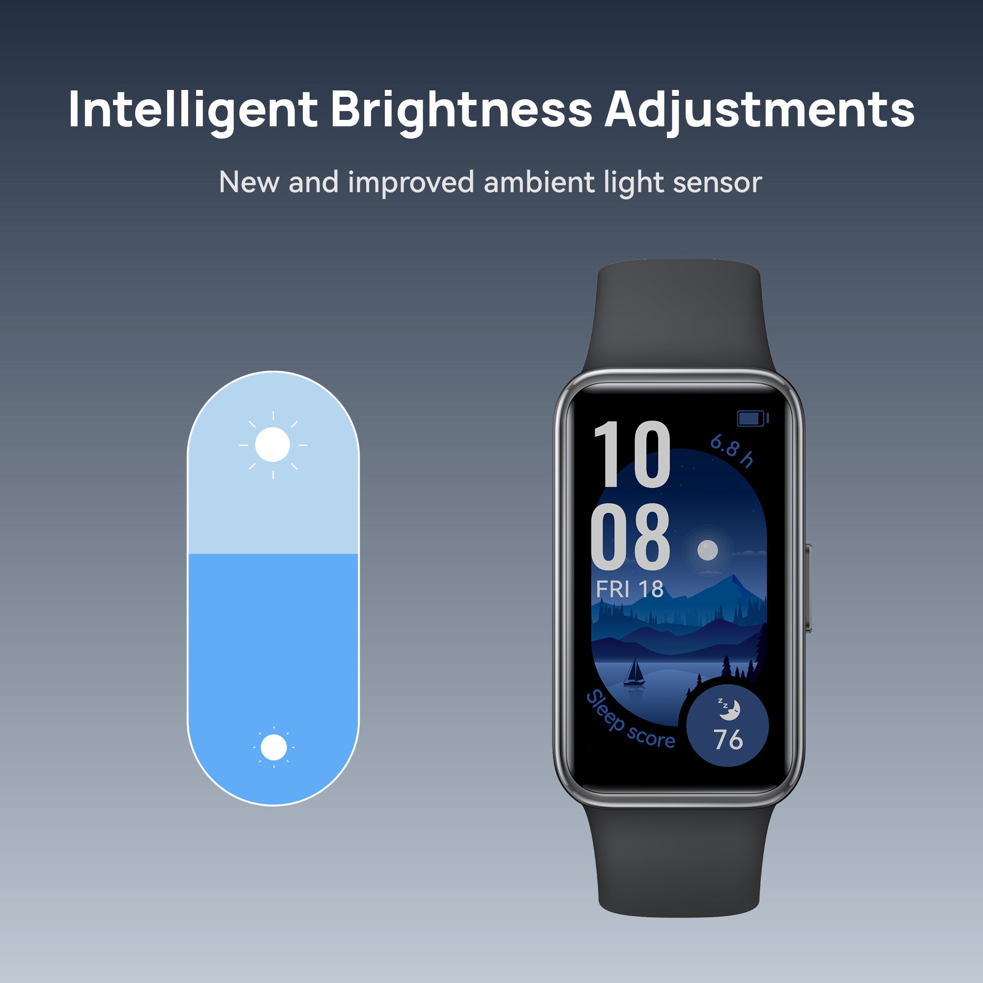 Huawei Band 9, Comfortable All-Day Wearing, Sleep Tracking, Fast Charging, Durable Battery, Intelligent Brightness Adjustments, 100 Different Workout Modes, Compatible with iOS&Android