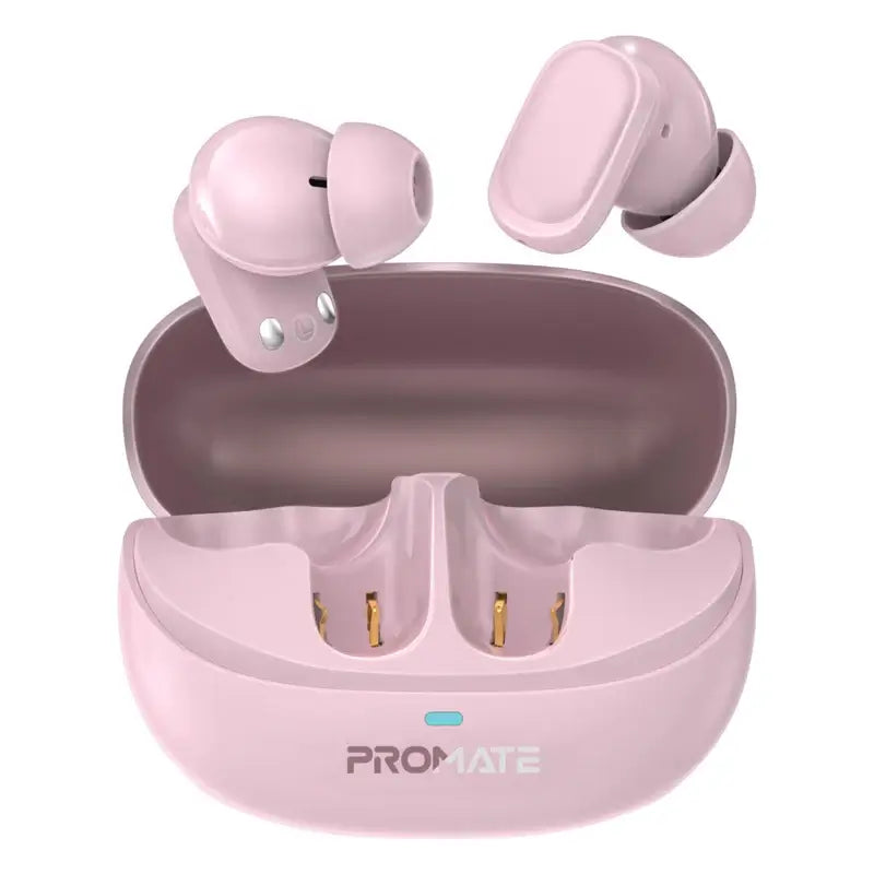 Lush-Pro Promate Bluetooth True Wireless Stereo Earbuds with Superior Sound Quality, IntelliTouch Controls, Long Battery Life, HD Microphone for Clear Calls, and IPX4 Water Resistance