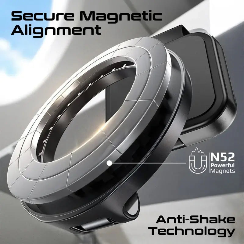 MagHook Promate Phone Holder for Car with 360 Degree Rotating, MagSafe Compatible, Clip-on Designed for Smartphones