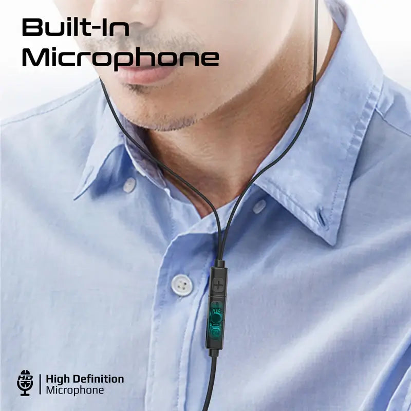 Silken-ENC Promate High-Fidelity USB-C Earphones with ENC Mic, Inline Controls, Durable Metal Housing for Crystal-Clear Calls, 1.2m TPE Cable and Universal Compatibility