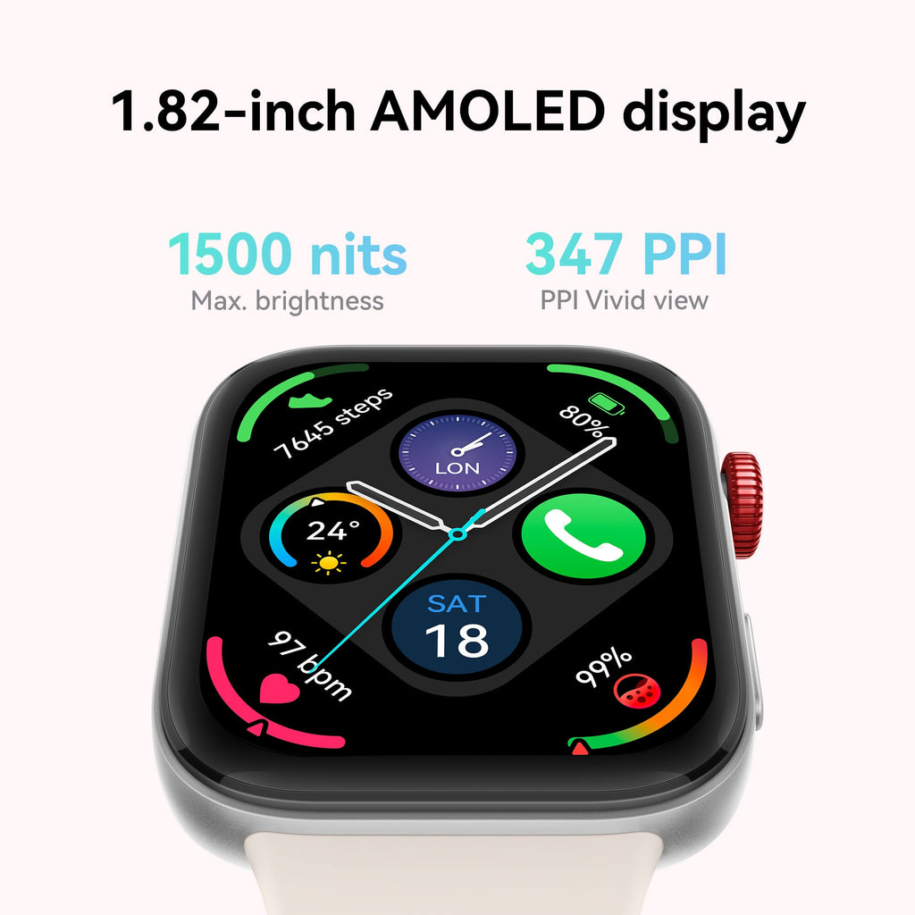 Huawei Watch FIT 3, 1.82" AMOLED Display, Ultra-Slim Design, All-Round Fitness Management, Comprehensive Health Management, Durable Battery Life, Compatible with iOS & Android