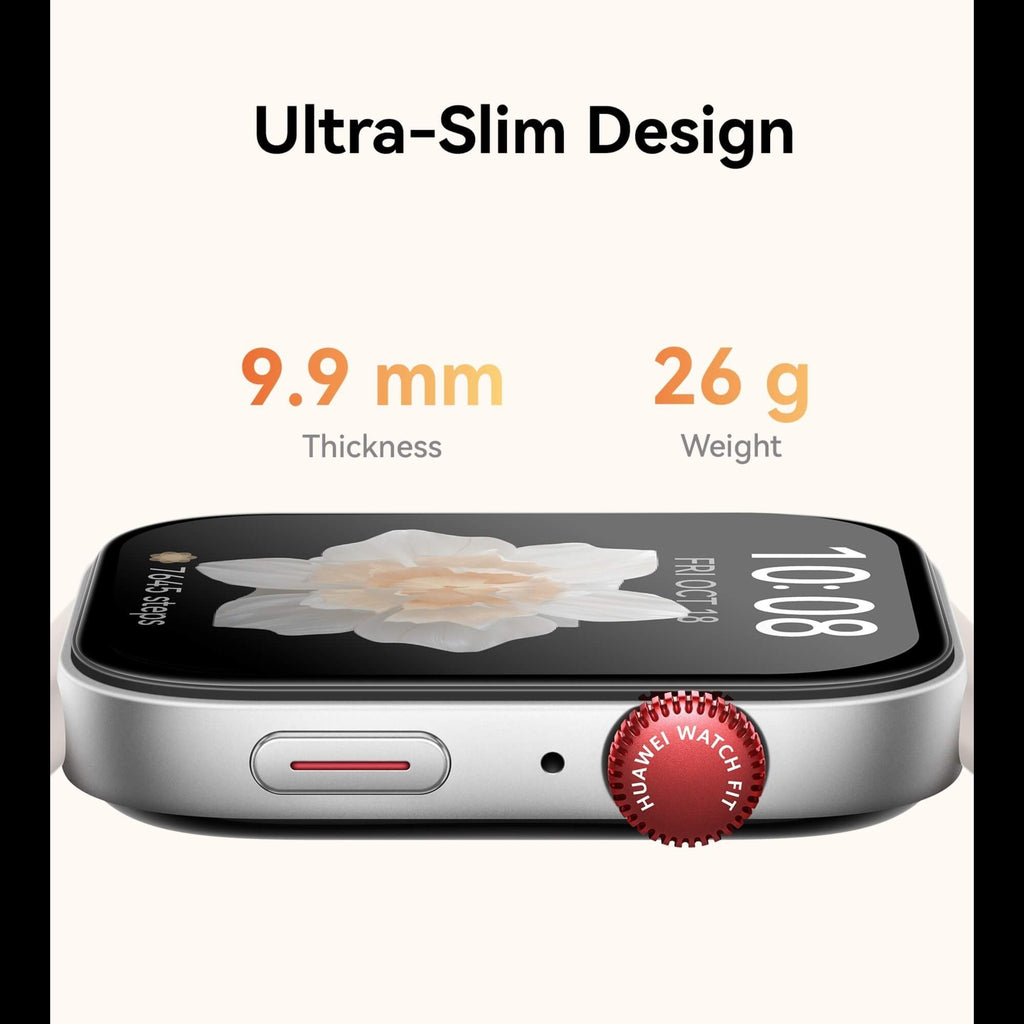 Huawei Watch FIT 3, 1.82" AMOLED Display, Ultra-Slim Design, All-Round Fitness Management, Comprehensive Health Management, Durable Battery Life, Compatible with iOS & Android