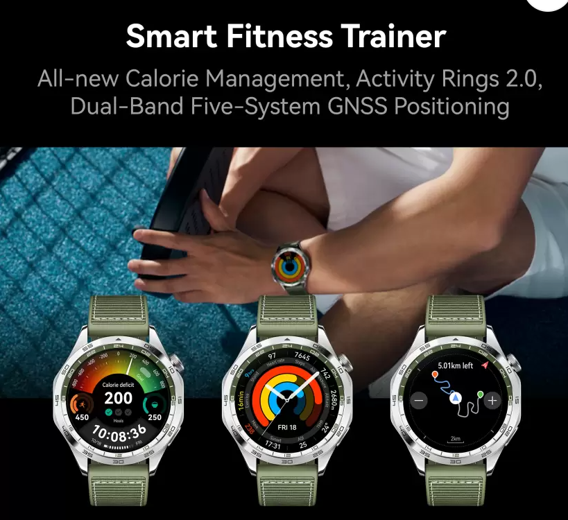 Huawei Watch GT4 46mm 14 Days Battery Life, TruSeen Tech for 24/7 Health Monitoring Smartwatch