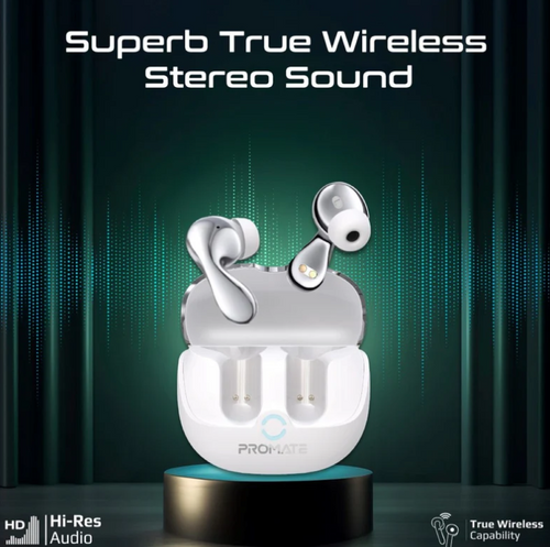 Baton, True Wireless Earbuds with Active and Environmental Noise Cancellation, Bluetooth 5.4, Low Latency Game Mode, 4 Mics for Superior Sound Quality, Transparency Mode, 40Hrs Playtime