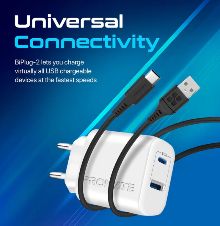 Biplug 2,  High-Speed Dual Port Charger