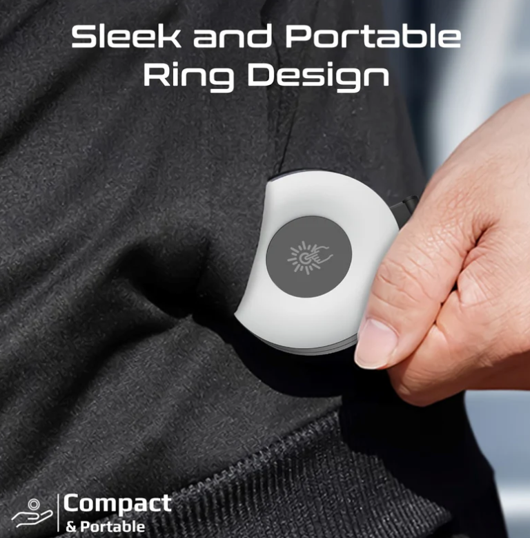 Maghalo, Portable LED Light, Adjustable Selfie Light with 300mAh Battery, MagSafe-Compatible Ring Design, 180-Degree Flip Function, Light Intensity Control and Three Lighting Modes,