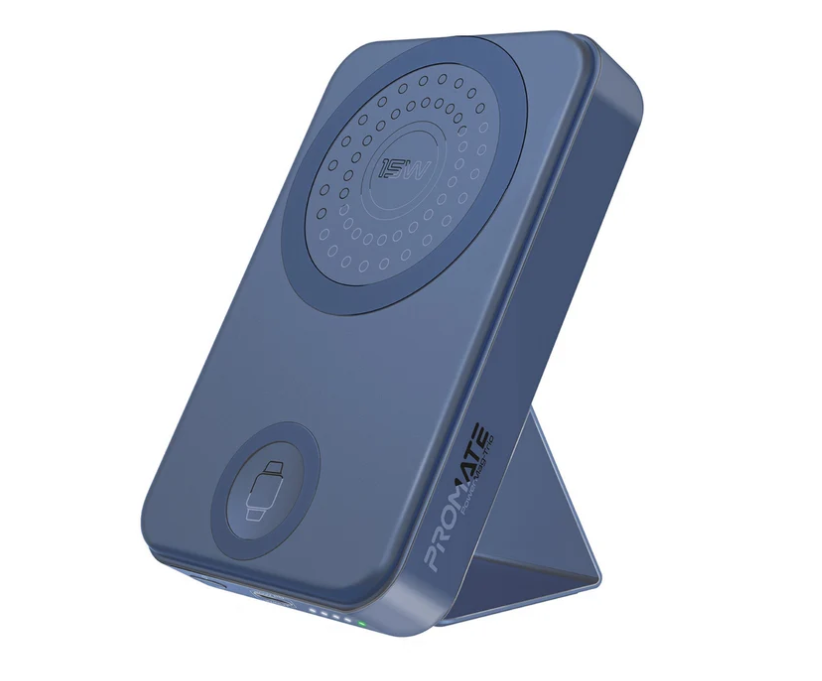PowerMag-Trio 3 in 1 Magsafe Power Bank, 10000mah 15W Foldable Wireless Powerbank - iPhone 15/15+/15 Pro/15 Pro Max, 14/14+/14 Pro/Max, 2.5W Apple Watch, 20W USB-C, Apple Magsafe Charger