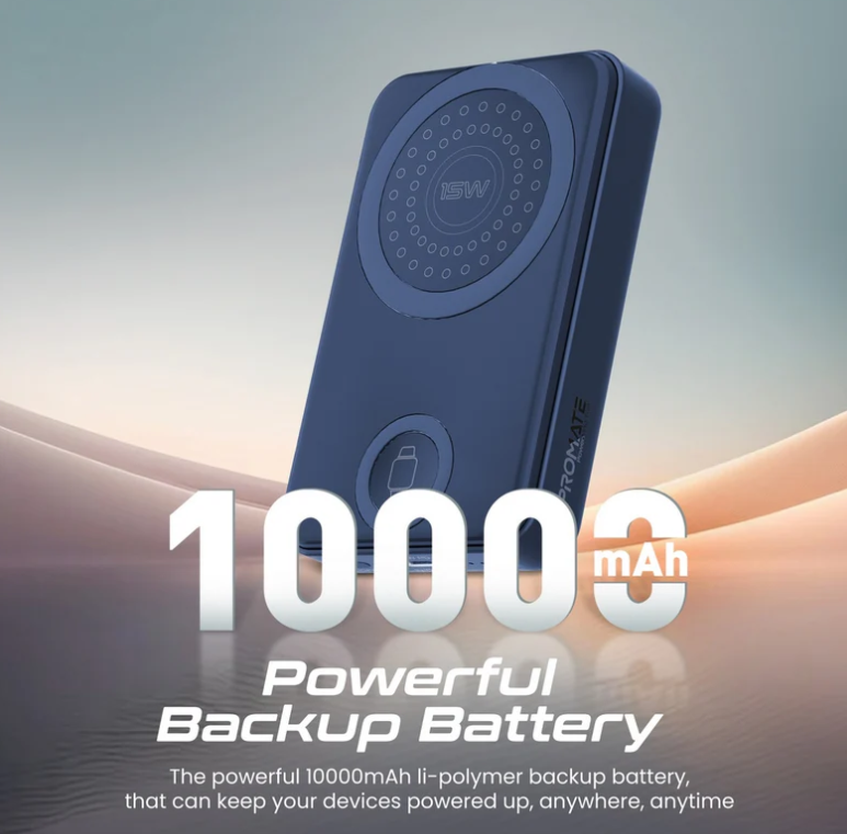 PowerMag-Trio 3 in 1 Magsafe Power Bank, 10000mah 15W Foldable Wireless Powerbank - iPhone 15/15+/15 Pro/15 Pro Max, 14/14+/14 Pro/Max, 2.5W Apple Watch, 20W USB-C, Apple Magsafe Charger