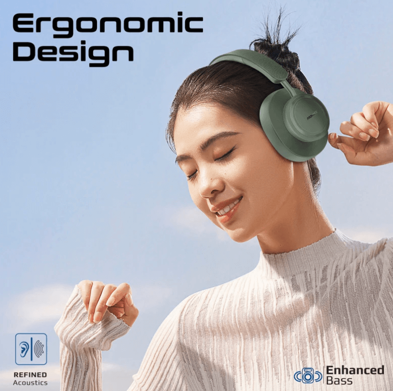 Takt On-Ear Wireless, 12-Hour Playtime, Superior Voice Clarity, Wired and Wireless Modes, Cushioned Earpads, Adjustable Headband, Fabric and Leather Design