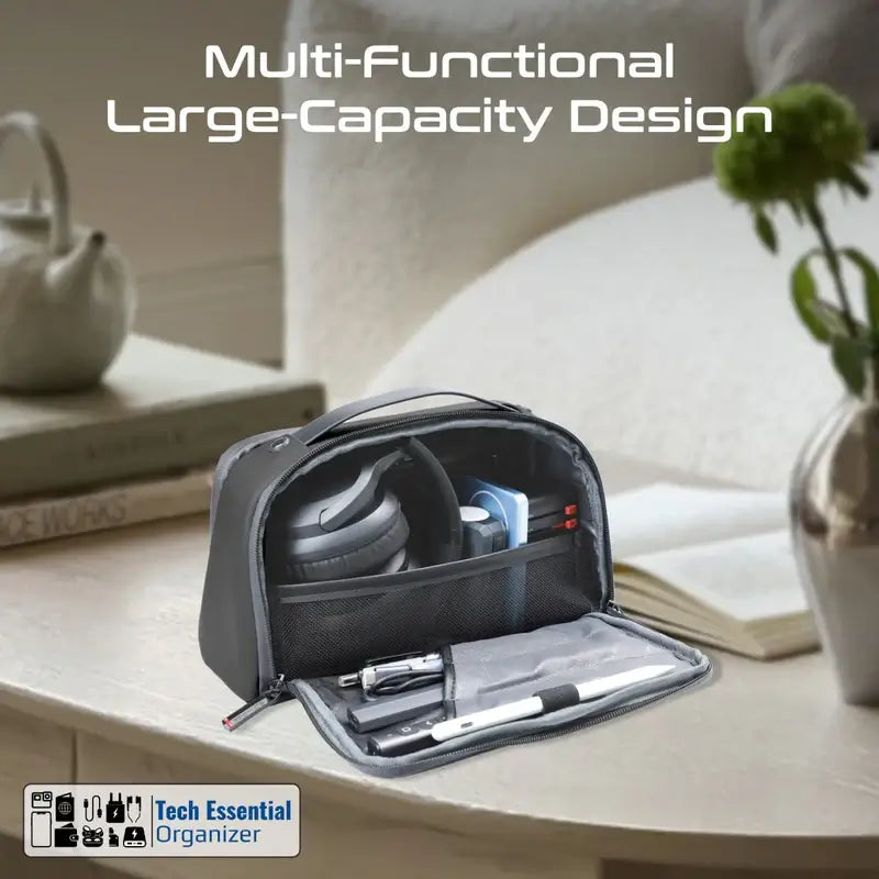 Velura Promate Large Capacity Tech Accessory Pouch with Multiple Compartments