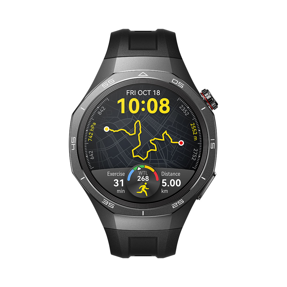 Huawei Watch GT5 Pro 46 mm Smartwatch, Sharp-Edged Design, upto14 Days Battery Life, Pro-Level Sports Watch, iOS & Android Compatible, Black