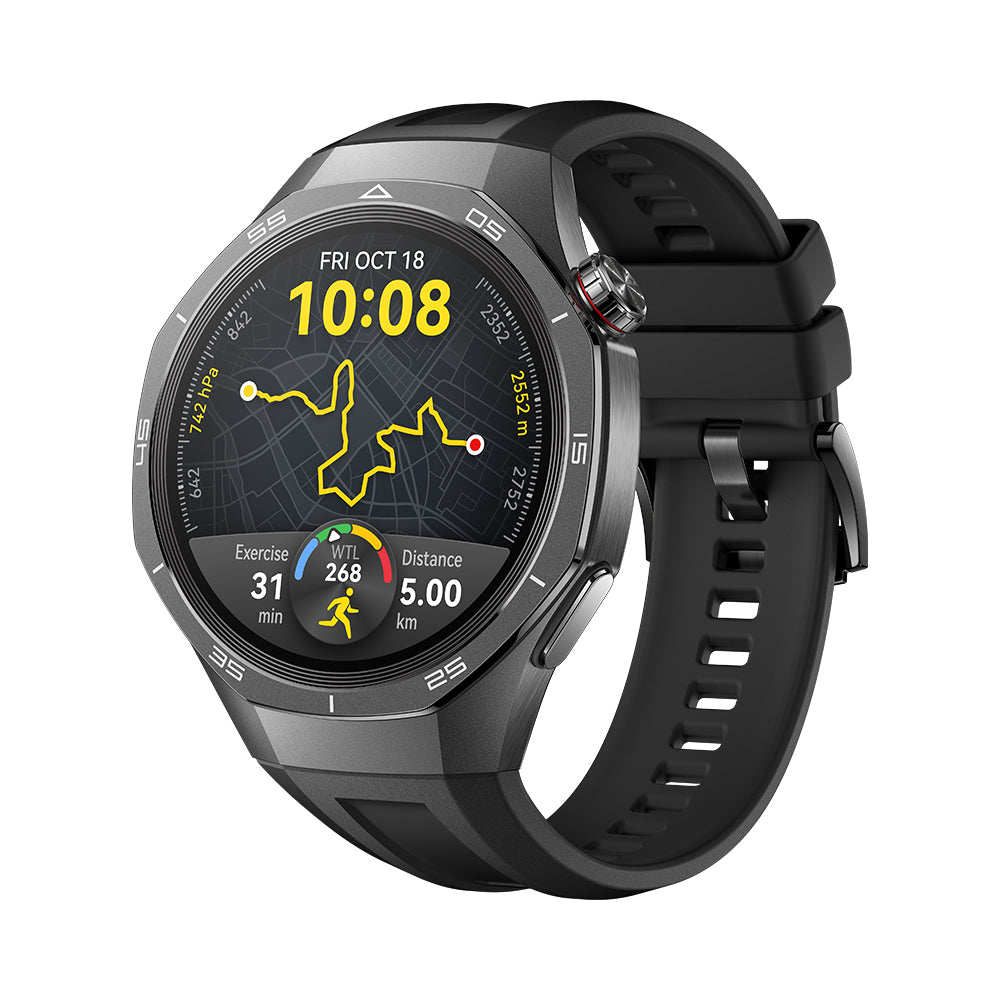 Huawei Watch GT5 Pro 46 mm Smartwatch, Sharp-Edged Design, upto14 Days Battery Life, Pro-Level Sports Watch, iOS & Android Compatible, Black