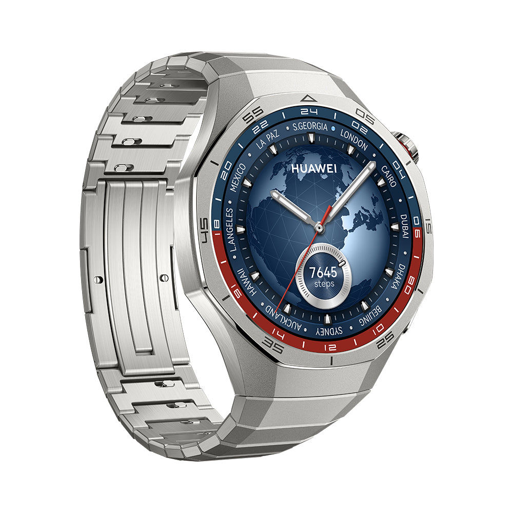 Huawei Watch GT5 Pro 46 mm Smartwatch, Sharp-Edged Design, upto14 Days Battery Life, Pro-Level Sports Watch, iOS & Android Compatible, Titanium