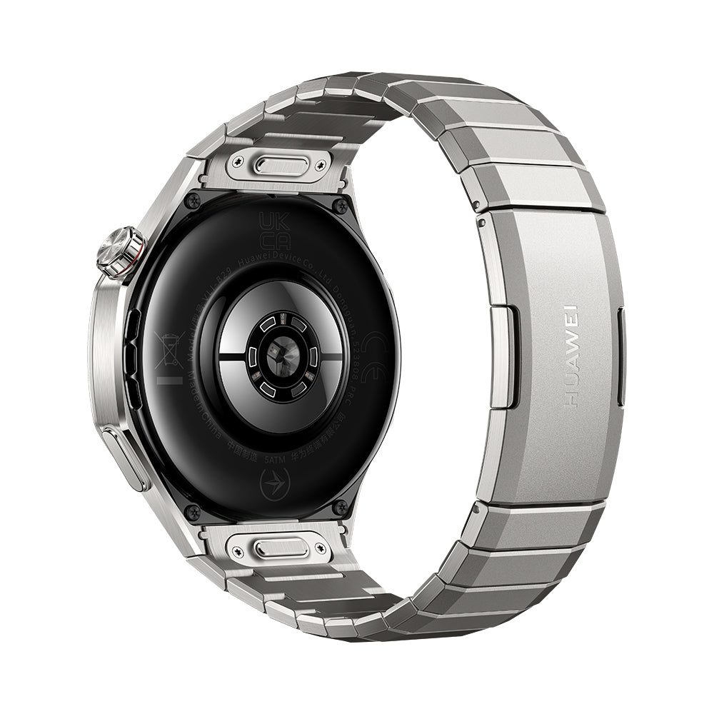 Huawei Watch GT5 Pro 46 mm Smartwatch, Sharp-Edged Design, upto14 Days Battery Life, Pro-Level Sports Watch, iOS & Android Compatible, Titanium
