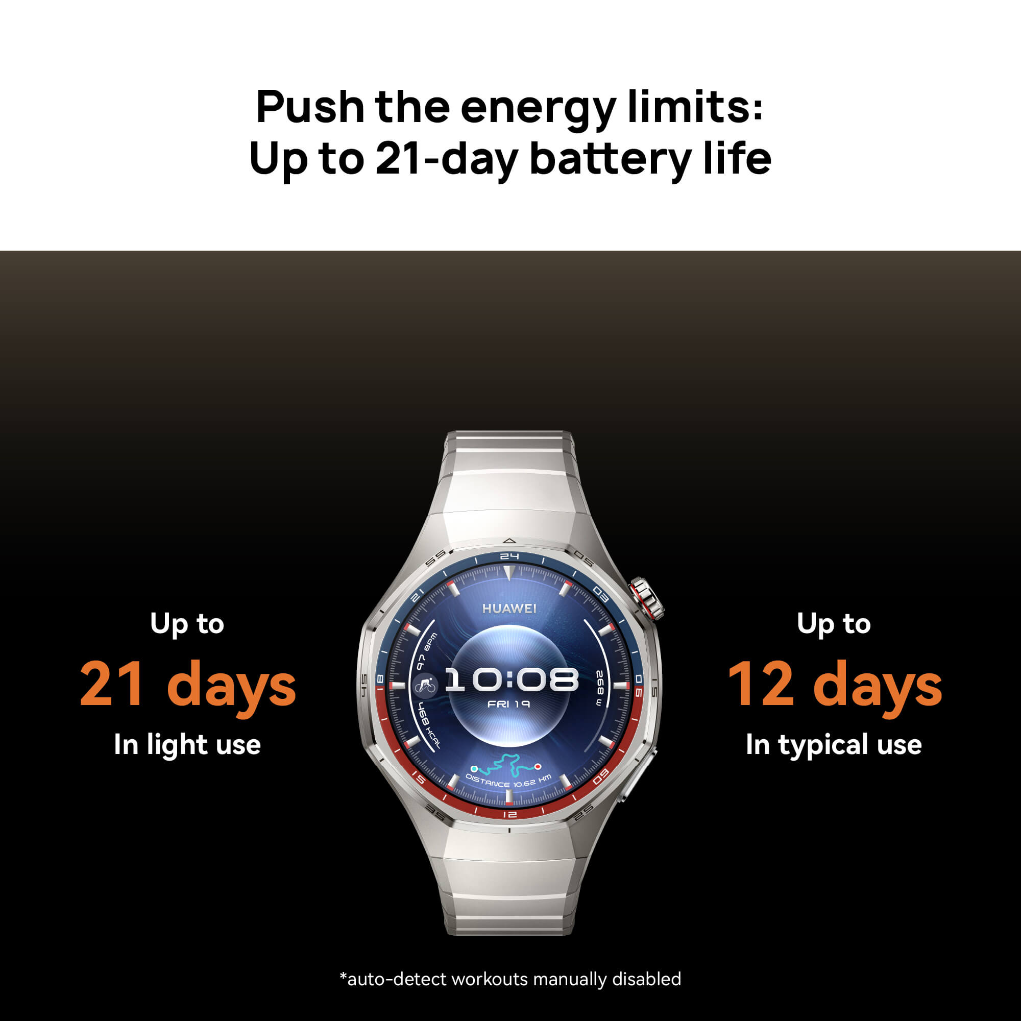 HUAWEI WATCH GT 6 Pro 46mm Smart Watch, up to 21 days battery life, Cycling,100+ Sports Mode, iOS & Android Compatible, All-day Health Monitoring