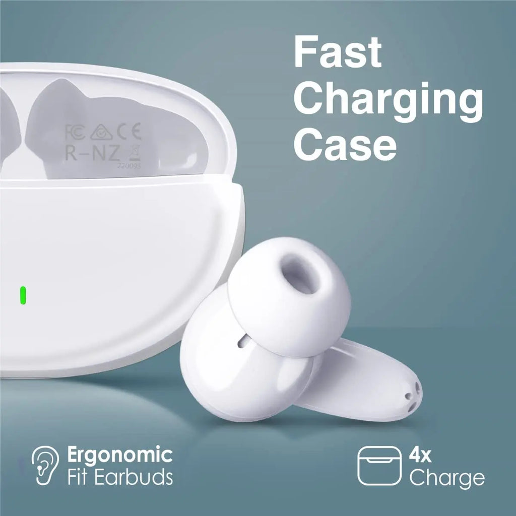 Lush, True Wireless Earbuds, in-Ear Bluetooth v5.1 HD Earphones with Mic, IPX5 Water Resistance, 20H Playback Time, Intelligent Touch Controls and Smart Auto Pairing for iPhone 14, Galaxy S22